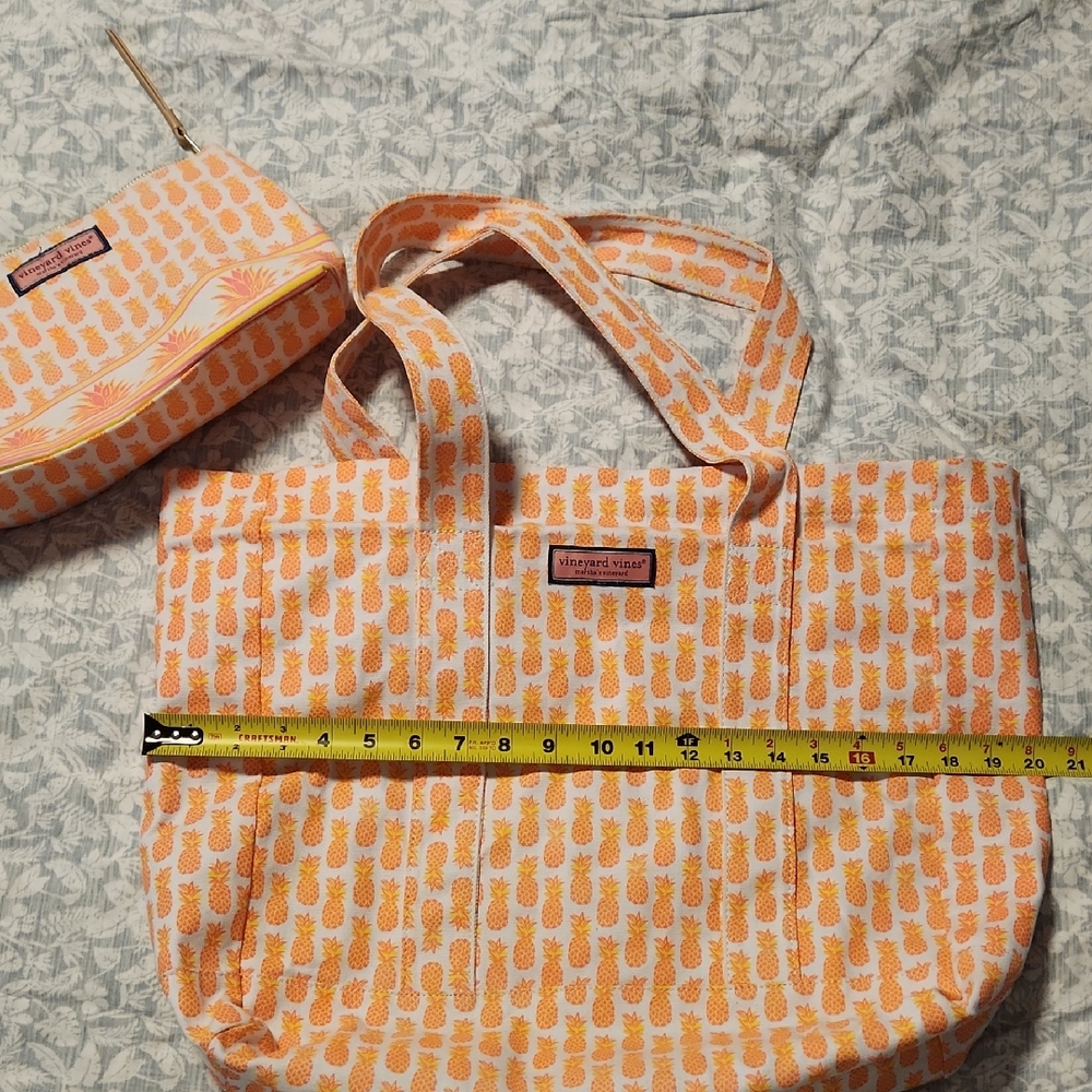 Vineyard Vines Neon Pineapple Tote